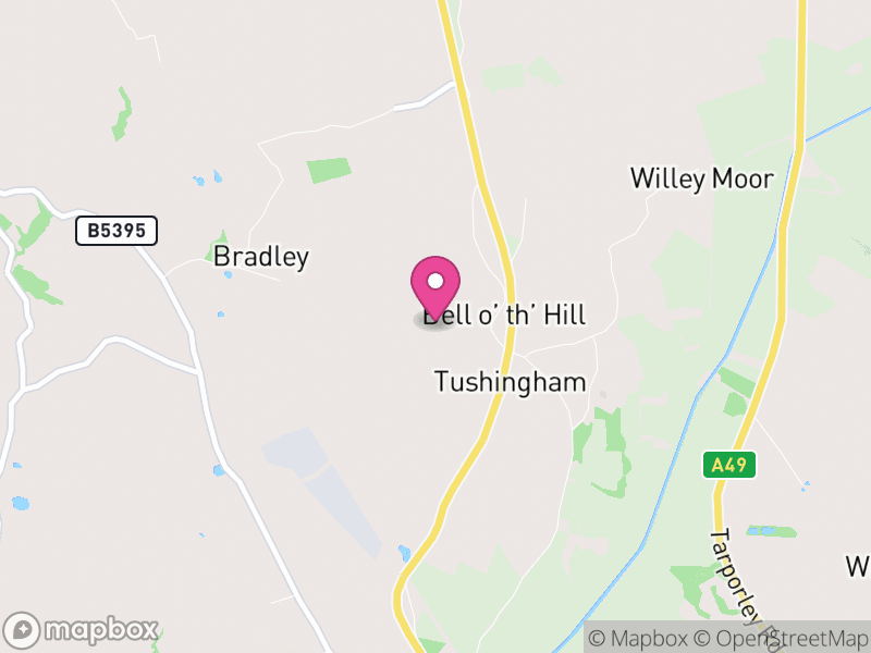 Map of Tushingham-cum-Grindley, Macefen and Bradley