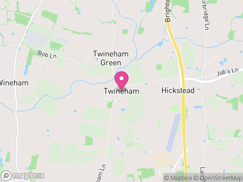 Map of Twineham, Mid Sussex