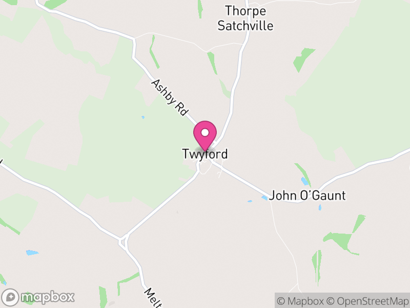 Map of Twyford and Thorpe, Melton