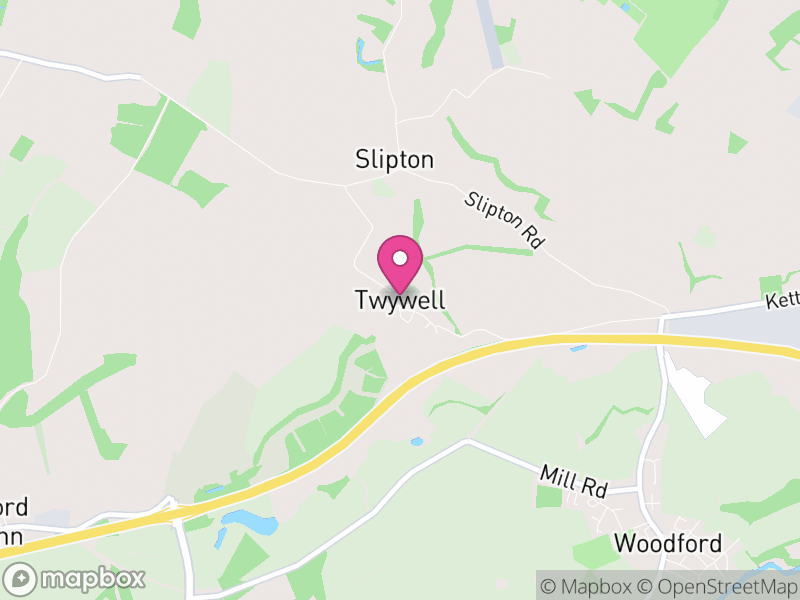 Map of Twywell, North Northamptonshire