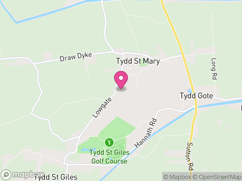 Map of Tydd St. Mary, South Holland