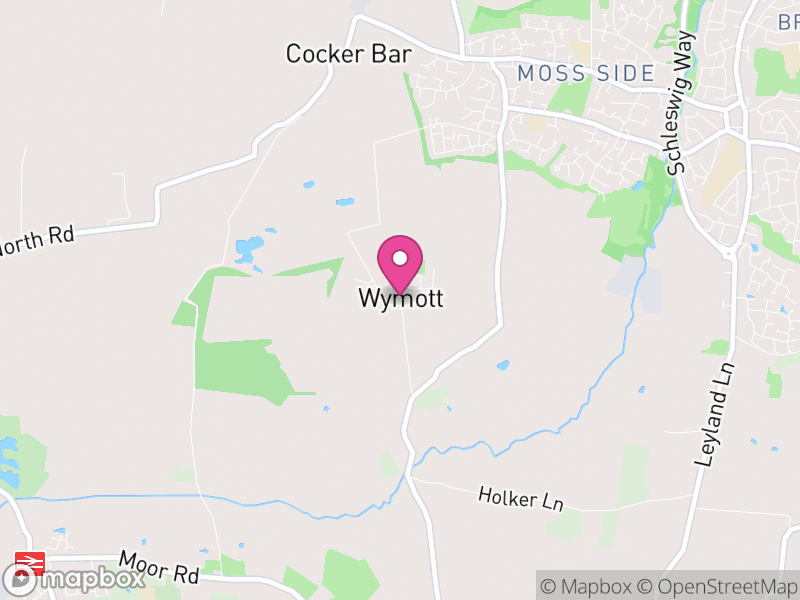 Map of Ulnes Walton, Chorley