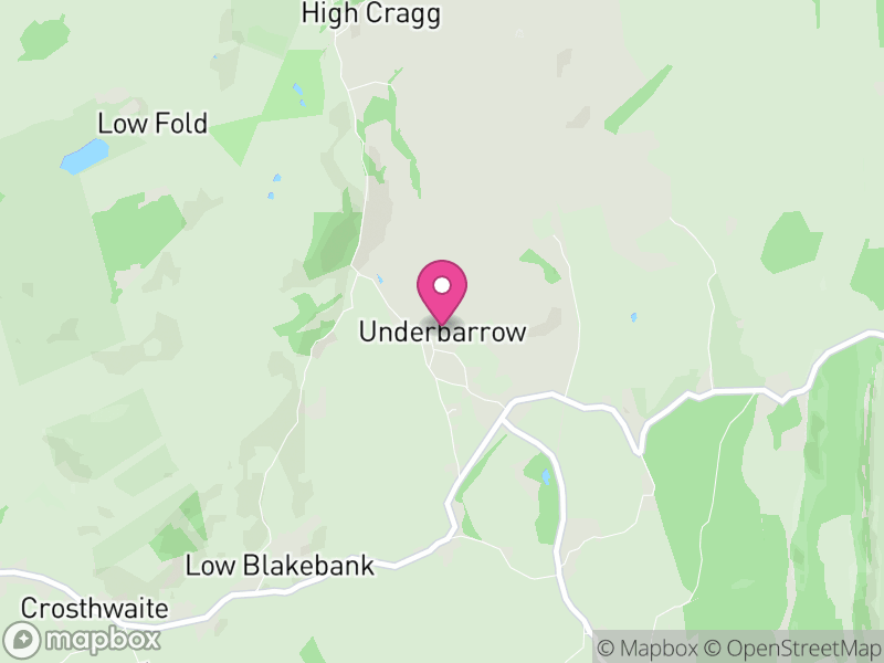 Map of Underbarrow and Bradleyfield, Westmorland and Furness