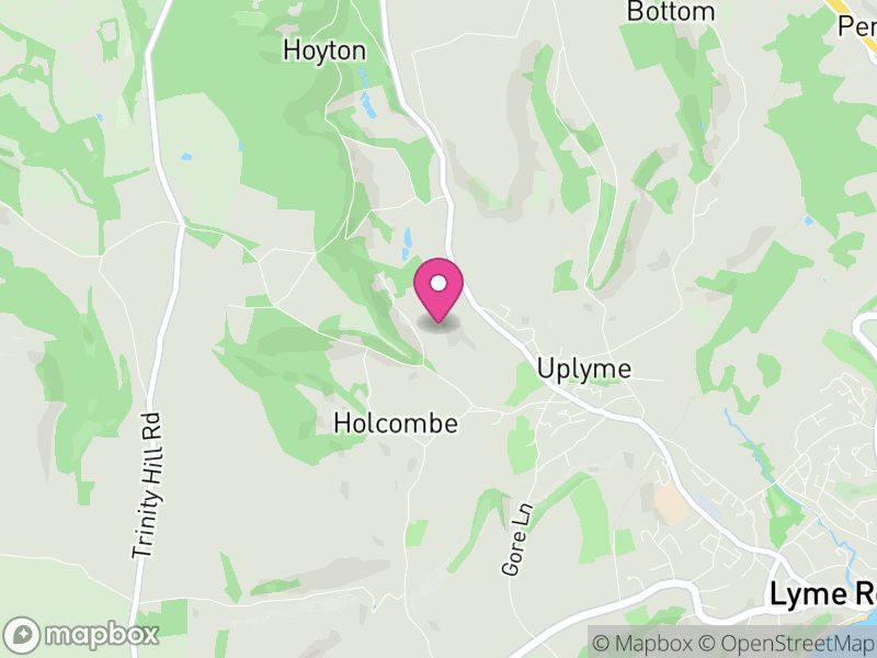 Map of Uplyme, East Devon