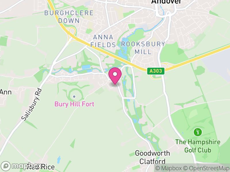 Map of Upper Clatford, Test Valley