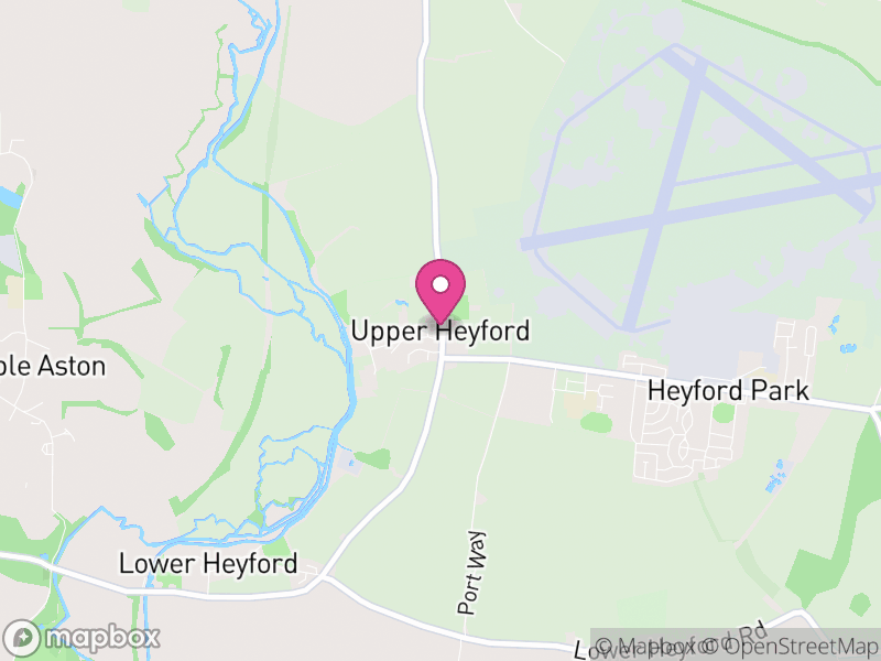 Map of Upper Heyford, Cherwell
