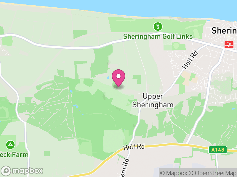 Map of Upper Sheringham, North Norfolk