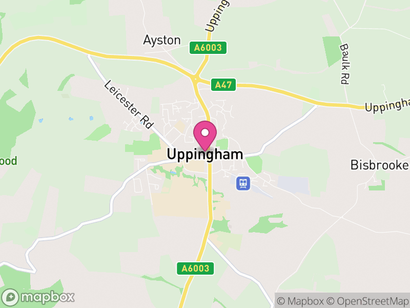 Map of Uppingham, Rutland