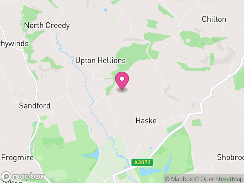 Map of Upton Hellions, Mid Devon