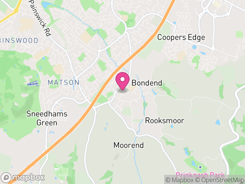 Map of Upton St. Leonards, Stroud