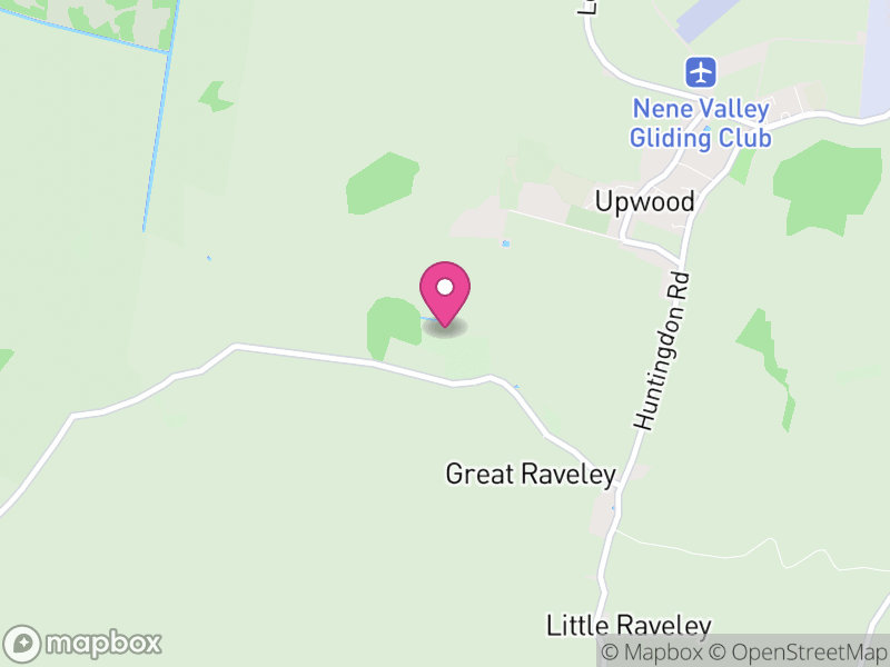 Map of Upwood and the Raveleys, Huntingdonshire