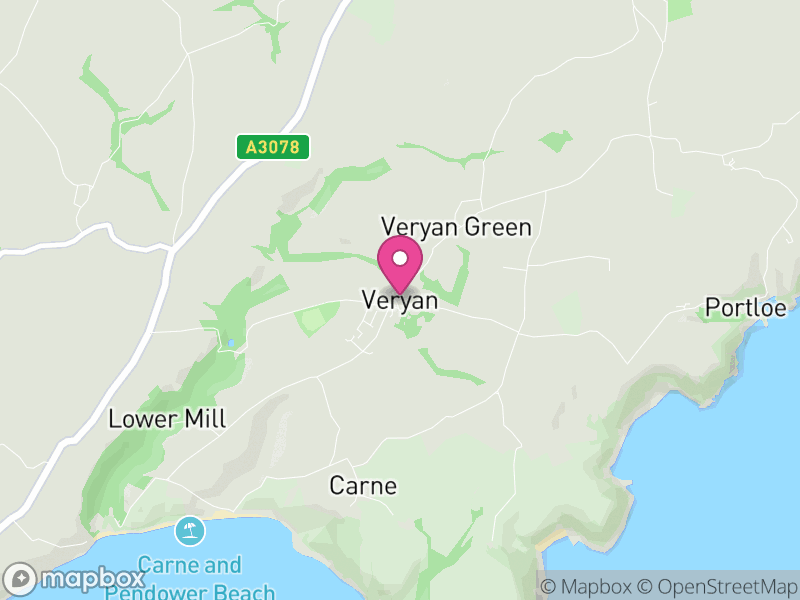 Map of Veryan, Cornwall