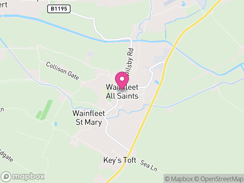 Map of Wainfleet All Saints, East Lindsey