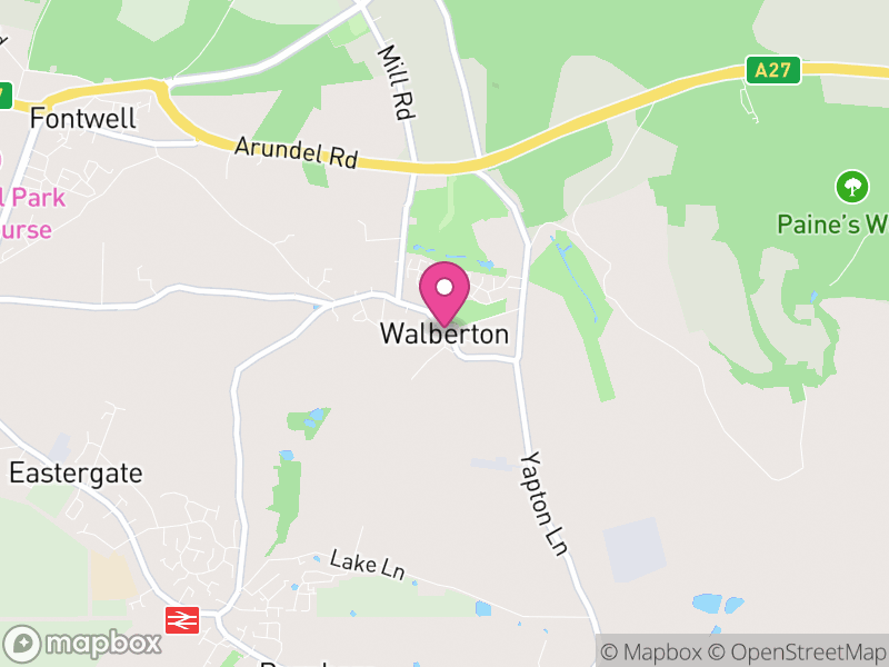 Map of Walberton, Arun