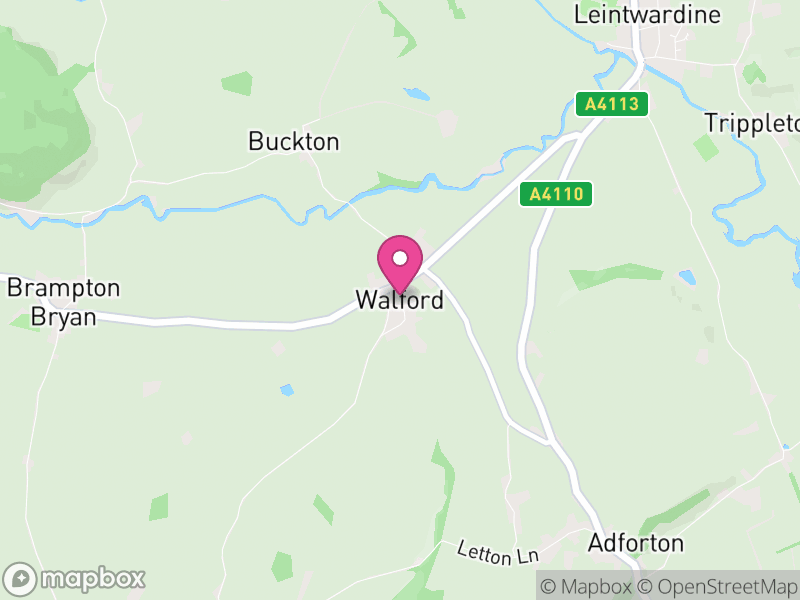 Map of Walford, Letton and Newton