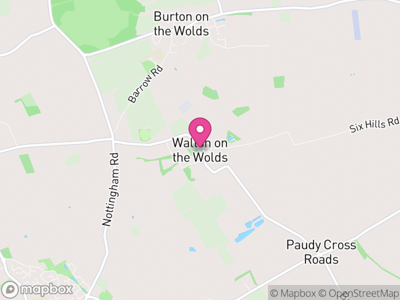 Map of Walton on the Wolds, Charnwood