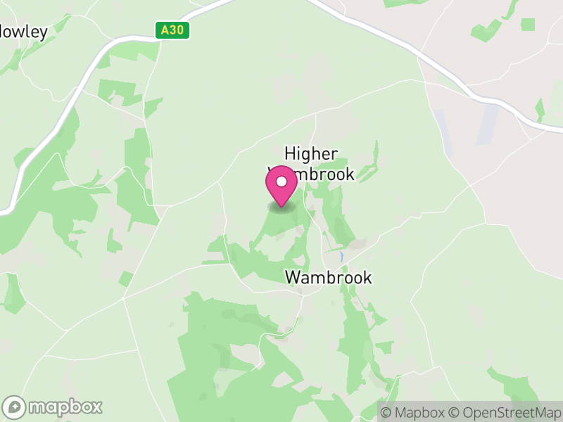 Map of Wambrook, Somerset