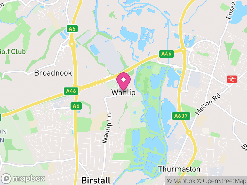 Map of Wanlip, Charnwood