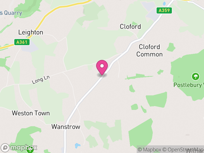 Map of Wanstrow, Somerset