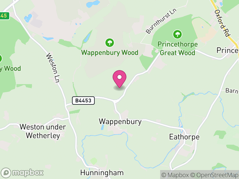 Map of Wappenbury, Warwick
