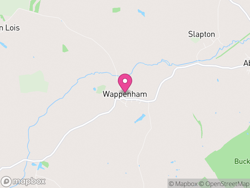 Map of Wappenham, West Northamptonshire
