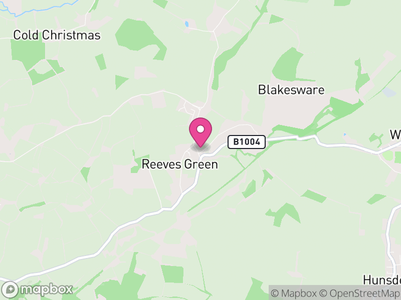 Map of Wareside, East Hertfordshire