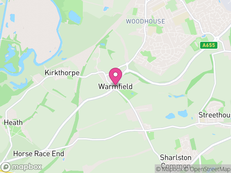 Map of Warmfield cum Heath, Wakefield