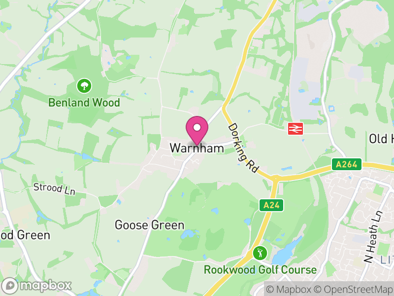 Map of Warnham, Horsham