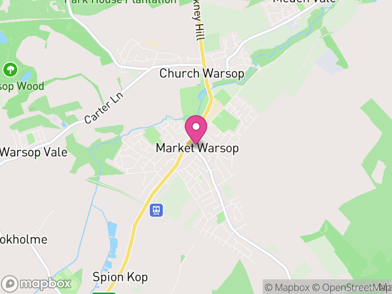 Map of Warsop, Mansfield