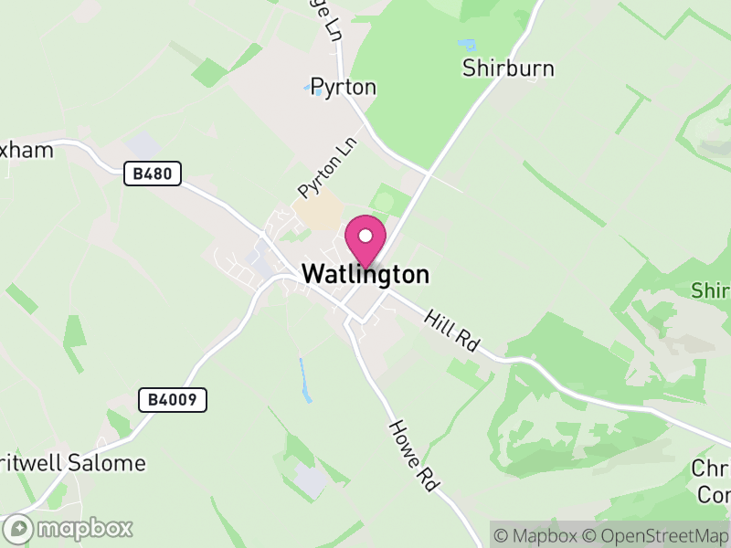 Map of Watlington, South Oxfordshire