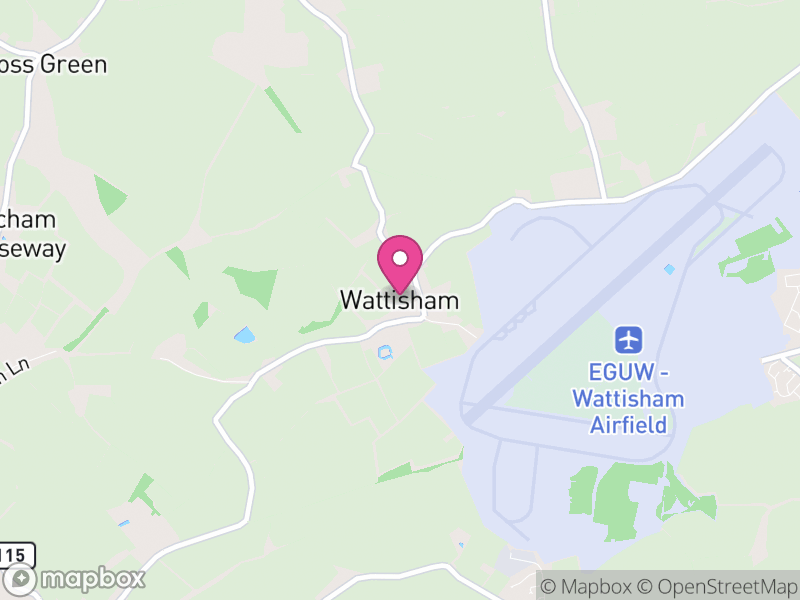 Map of Wattisham, Babergh