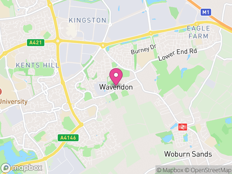 Map of Wavendon, Milton Keynes