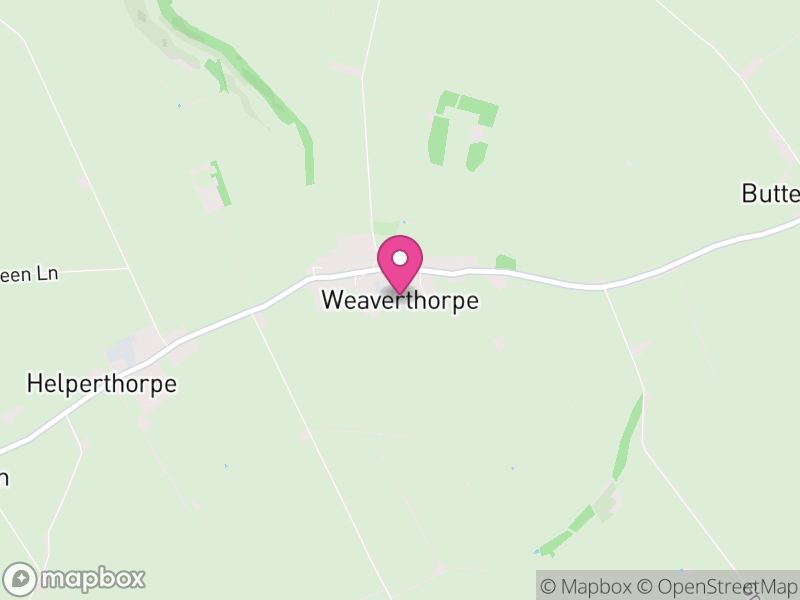 Map of Weaverthorpe, North Yorkshire
