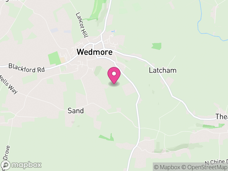 Map of Wedmore, Somerset