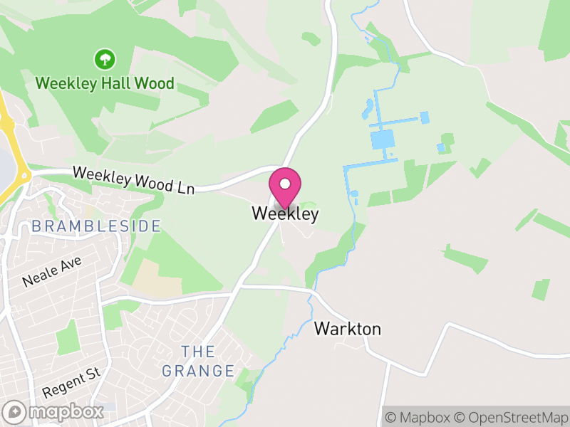 Map of Weekley, North Northamptonshire