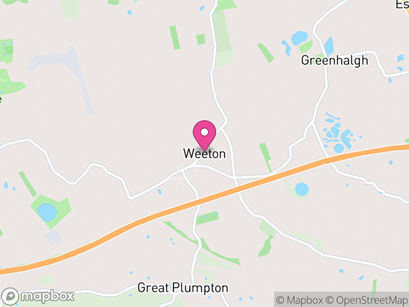 Map of Weeton-with-Preese, Fylde