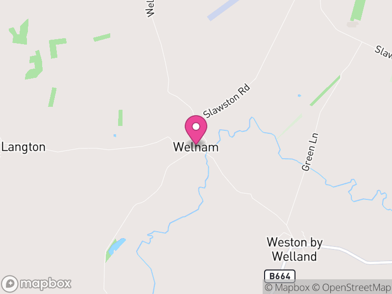 Map of Welham, Harborough