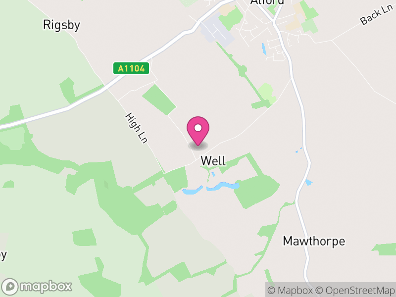 Map of Well, East Lindsey