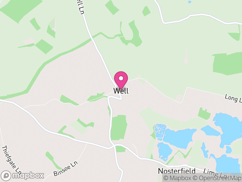 Map of Well, North Yorkshire