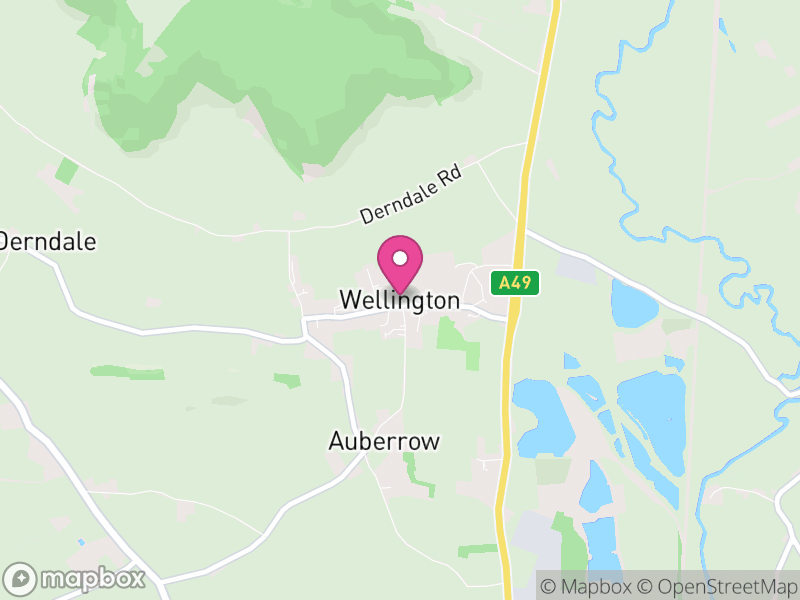 Map of Wellington, Herefordshire