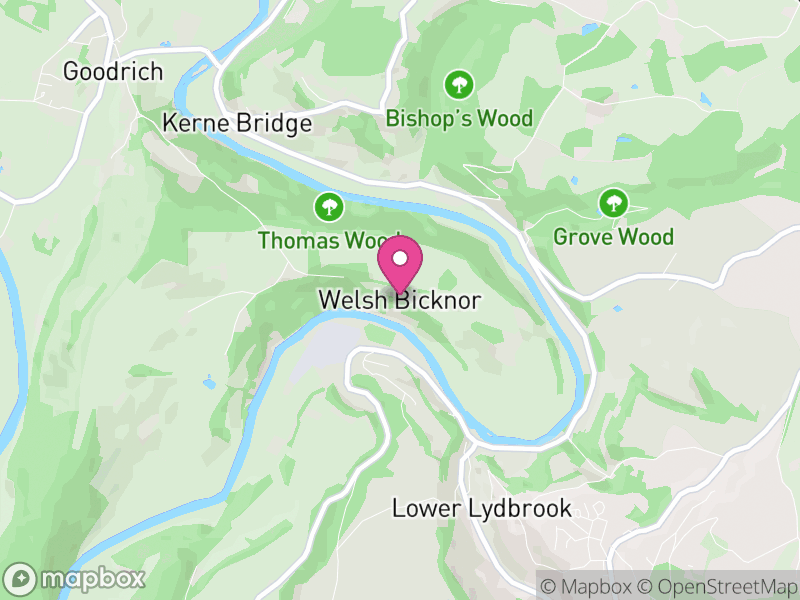 Map of Welsh Bicknor, Herefordshire