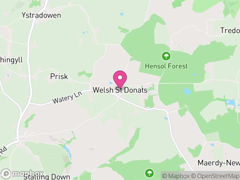 Map of Welsh St. Donats, Vale of Glamorgan