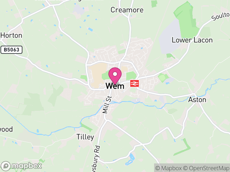 Map of Wem Urban, England