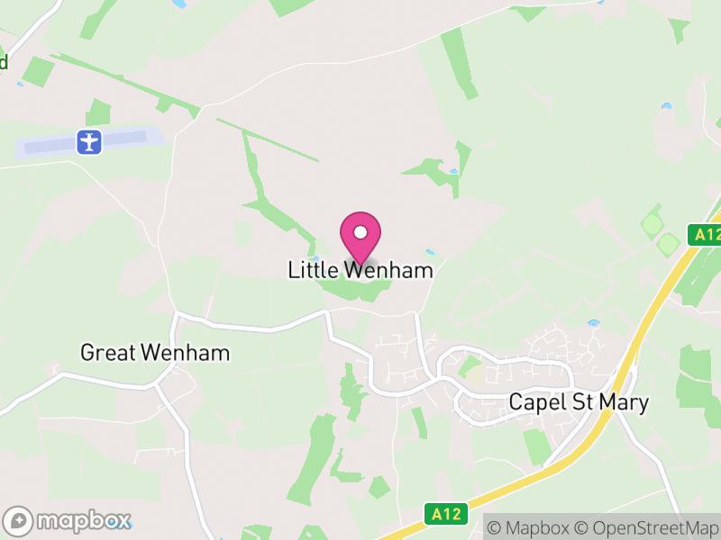 Map of Wenham Parva, Babergh