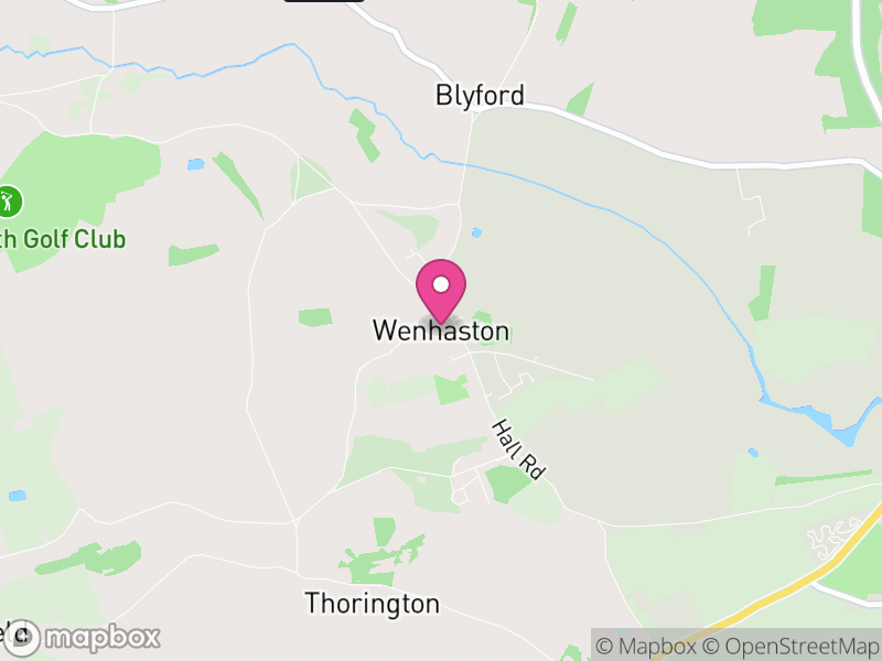 Map of Wenhaston with Mells Hamlet, East Suffolk