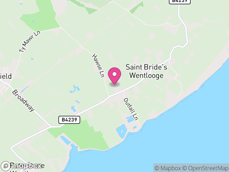 Map of Wentlooge, Newport