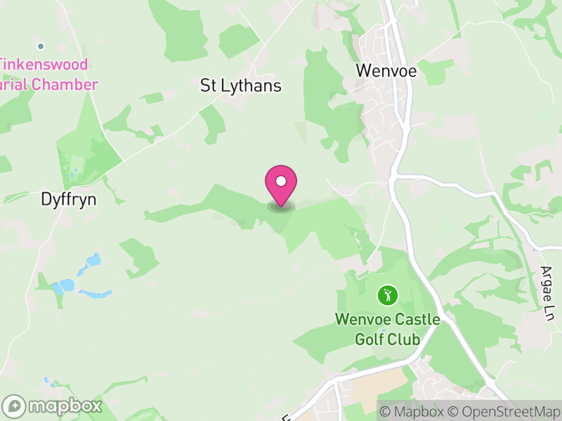 Map of Wenvoe, Vale of Glamorgan