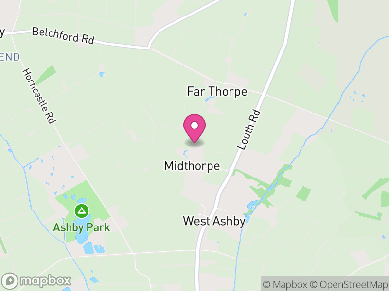 Map of West Ashby, East Lindsey