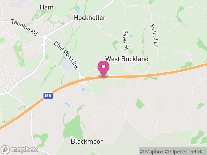 Map of West Buckland, Somerset