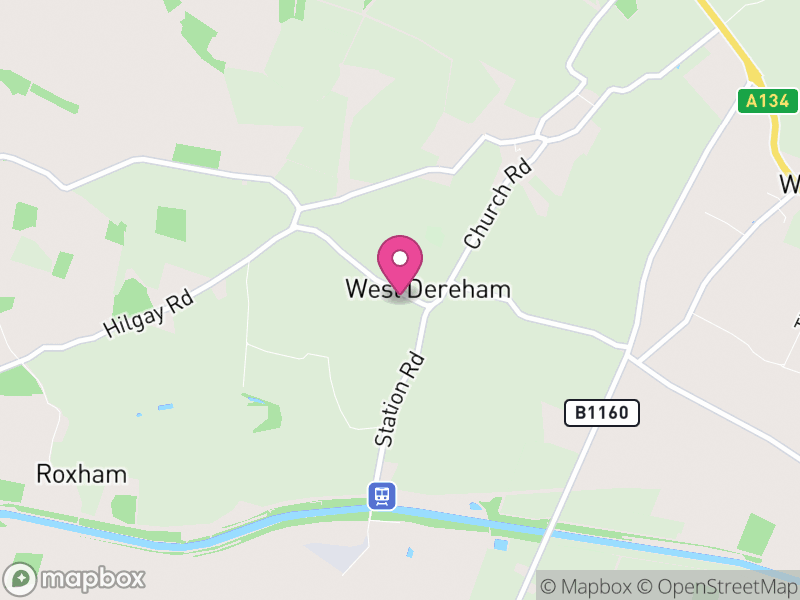 Map of West Dereham, King's Lynn and West Norfolk